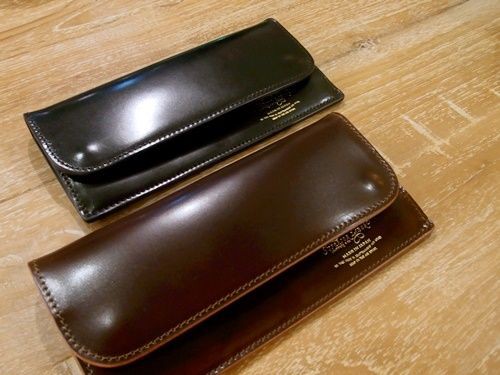 THE SUPERIOR LABOR～Cordovan Long Wallet～ : CHARCOAL*GREEN