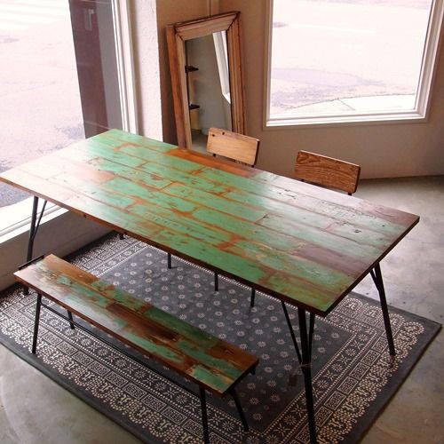 gleam / DINING TABLE 150 & 180 : CHARCOAL*GREEN Furniture BLOG NEWS