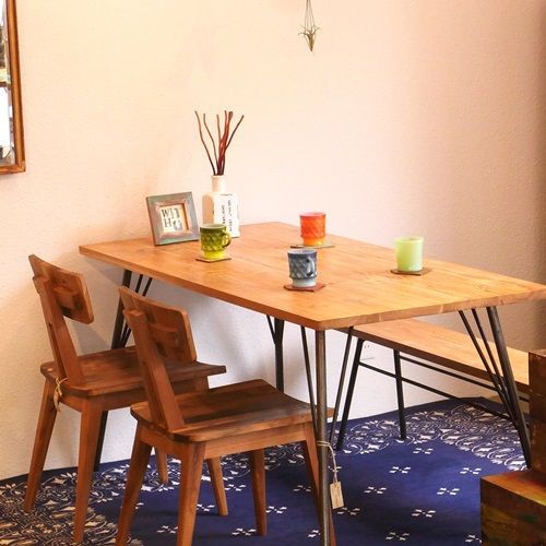 gleam / DINING TABLE 150 & 180 : CHARCOAL*GREEN Furniture BLOG NEWS