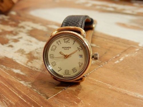 HERMES】ヴィンテージ エルメス プルマン PU2.210 クォーツ 中古