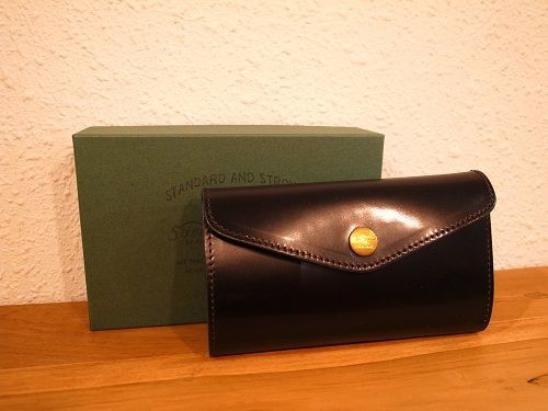 THE SUPERIOR LABOR / CORDOVAN MIDDLE WALLET : CHARCOAL*GREEN Furniture BLOG  NEWS