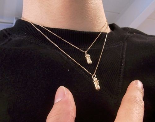 PEANUTS&CO. ～K10 GOLD NECKLACE～ : CHARCOAL*GREEN Furniture BLOG NEWS