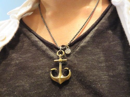 Vantique 2015Winter ～LARGE ANCHOR NECKLACE BR～ : CHARCOAL*GREEN 