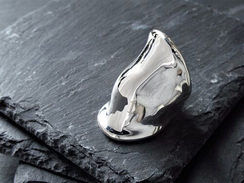 Garden of Eden CHOPIN RIGHT FINGER ARMOR RING : CHARCOAL*GREEN