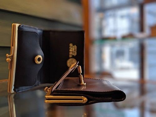 VASCO classic / LEATHER VOYAGE PURSE WALLET : CHARCOAL*GREEN