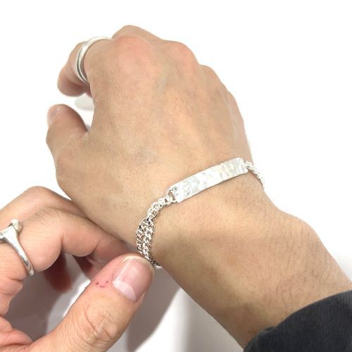 mollive W CHAIN ID BRACELET : CHARCOAL*GREEN BLOG NEWS