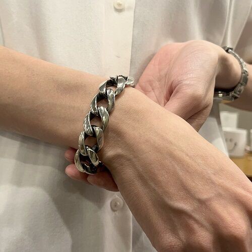 HEAVY KIHEI CHAIN BRACELET XL : CHARCOAL*GREEN BLOG NEWS