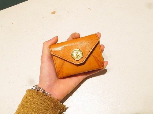 SAN HIDEAKI MIHARA / メール型3つ折りミニ財布。 : CHARCOAL*GREEN