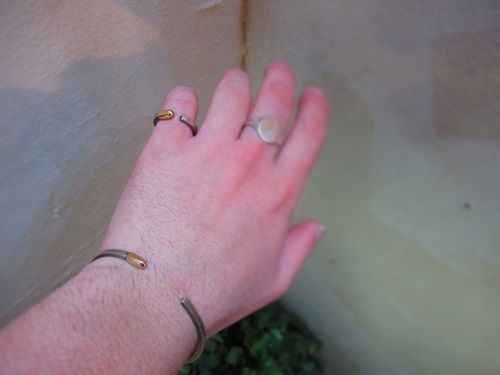 MOLLIVE 指輪 リング 9号 MATCH RING シルバー K18 mollive MATCH RING SV+K18 : CHARCOAL*GREEN BLOG NEWS