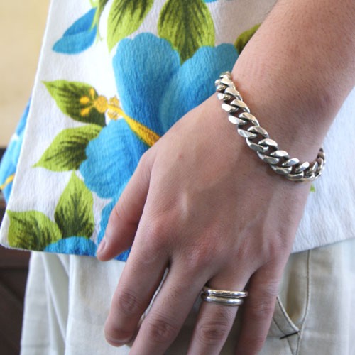 HEAVY KIHEI CHAIN BRACELET : CHARCOAL*GREEN BLOG NEWS