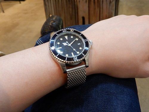 mollive T.I.G.D.T.D. DIVERS WATCH・ＳＳブレスセット : CHARCOAL