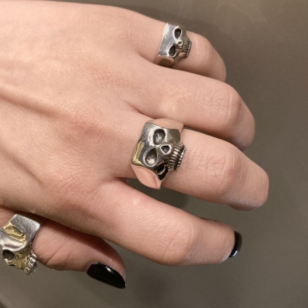 Flash Point / JIMSKULL RING フラット＆ミニ＆ソリッド : CHARCOAL