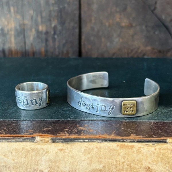 VANTIQUE MESSAGE RING＆BRACELET : CHARCOAL*GREEN BLOG NEWS