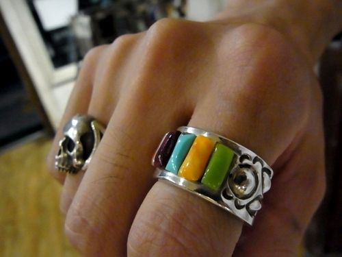 RAY ADAKAI INLAID RING入荷 : CHARCOAL*GREEN BLOG NEWS