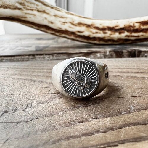 Vantique / PRAY RING SILVER (限定品) : CHARCOAL*GREEN BLOG NEWS
