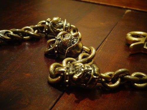 Peanuts&Co.～BULL WALLET CHAIN(Brass)～ : CHARCOAL*GREEN
