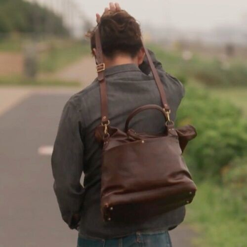 Vasco LEATHER NELSON 2WAY BAG / BROWN 木村拓哉さん着用 : CHARCOAL