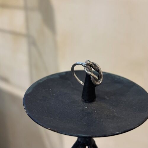 Rusty Thought Permanent Amulet Ring Small : CHARCOAL*GREEN