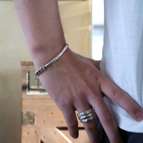 mollive ~ID KIHEI CHAIN BRACELET~ : CHARCOAL*GREEN BLOG NEWS