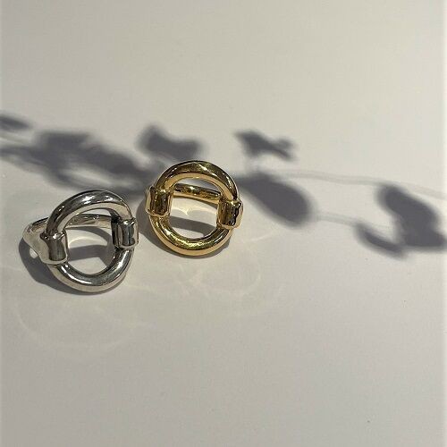 mollive* 2020AW/ROUND BIT RING : CHARCOAL*GREEN BLOG NEWS