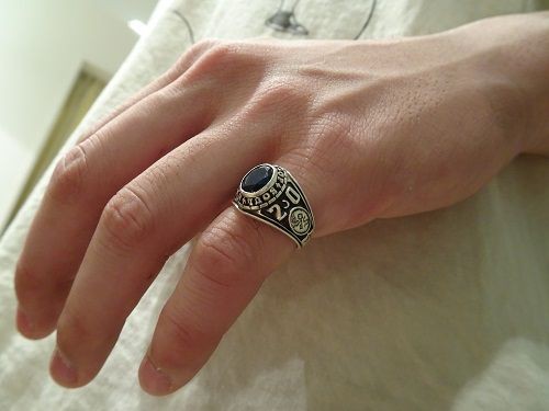 SYMPATHY OF SOUL ~NEW ITEM COLLEGE RING~ : CHARCOAL*GREEN BLOG NEWS