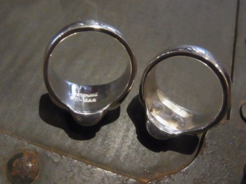 C*G限定 JIM SKULL RING-Solid Type : CHARCOAL*GREEN BLOG NEWS