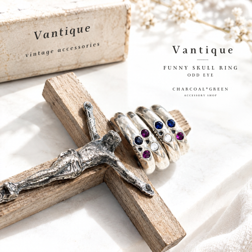 Vantique FUNNY SKULL RING/L ODD EYE : CHARCOAL*GREEN BLOG NEWS