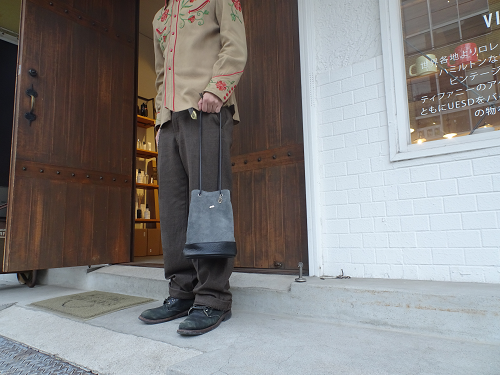 PEANUTS&CO Daily Bag レザーバッグ Peanuts&Co ピーナッツカンパニー レザー デイリーバッグ 巾着