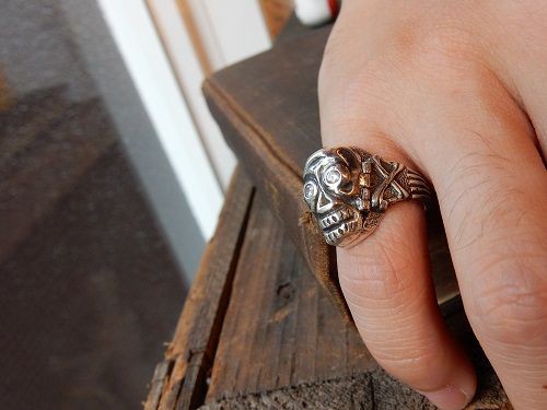 Peanuts&Co./SKULL POISON RING : CHARCOAL*GREEN BLOG NEWS
