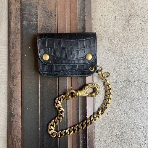 HORSE WALLET CHAIN HORSE×HOOK/Brass : CHARCOAL*GREEN BLOG NEWS