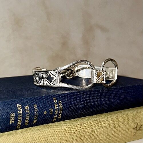 TUAREG SILVER JEWELRY ／ TUAREG SILVER BRACELET : CHARCOAL*GREEN