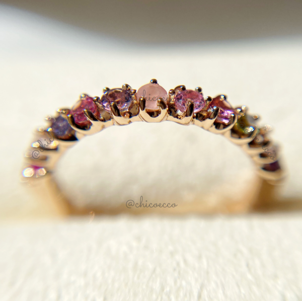 ビズー BIZOUX スミレブーケ リング ハーフエタニティリング ビズー