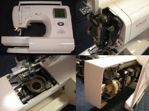 シンガーコンピューター9700DX BOUQUET シンガー刺繍ミシン シンガー9700DXブーケ動作確認 - YouTube