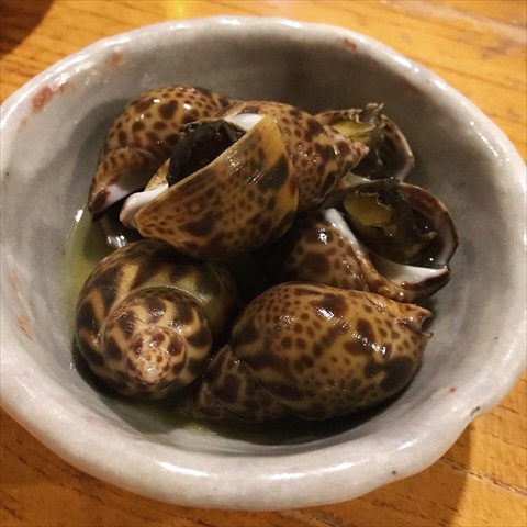 静岡１ 名大衆酒場 多可能 の黒はんぺん２種と海つぼ 酒徒善人