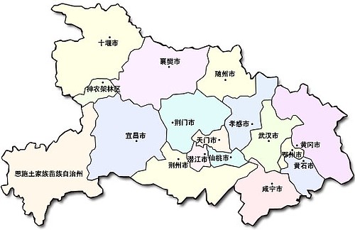 湖北省地図 中国地図大全 湖北省地図 中国地図大全