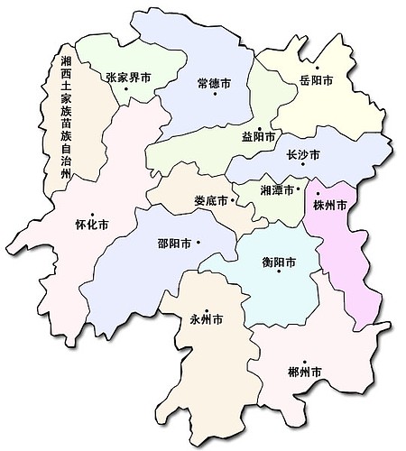 湖南省地図 中国地図大全