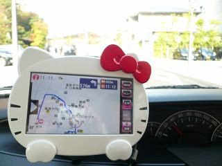 ハローキティの7V型WVGAフルセグ ナビでドライブ、愛媛に行ってきまし