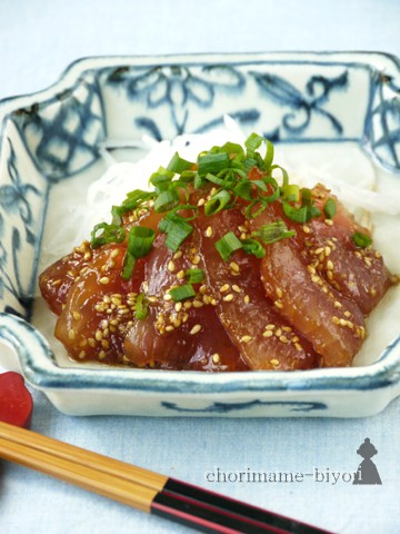 びんちょうまぐろのコク旨漬け。 と豆乳ドレッシングの晩ご飯。 : ちょりまめ日和 | ちょりママ（西山京子）オフィシャル料理ブログ Powered  by ライブドアブログ