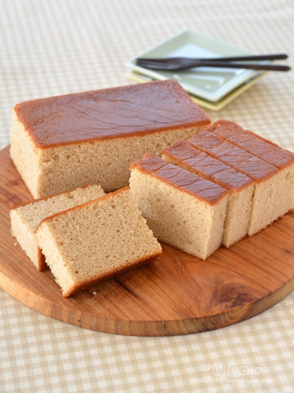 マロンカステラ。【スクエア型で作る・お好みサイズにカット) : ちょり  