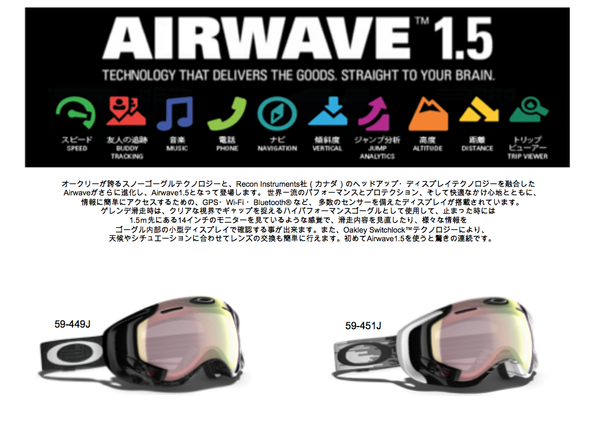 OAKLEY × AIRWAVE 1.5 : CHUSなブログ