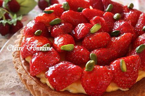 いちごのタルト レシピ Clairefontaine