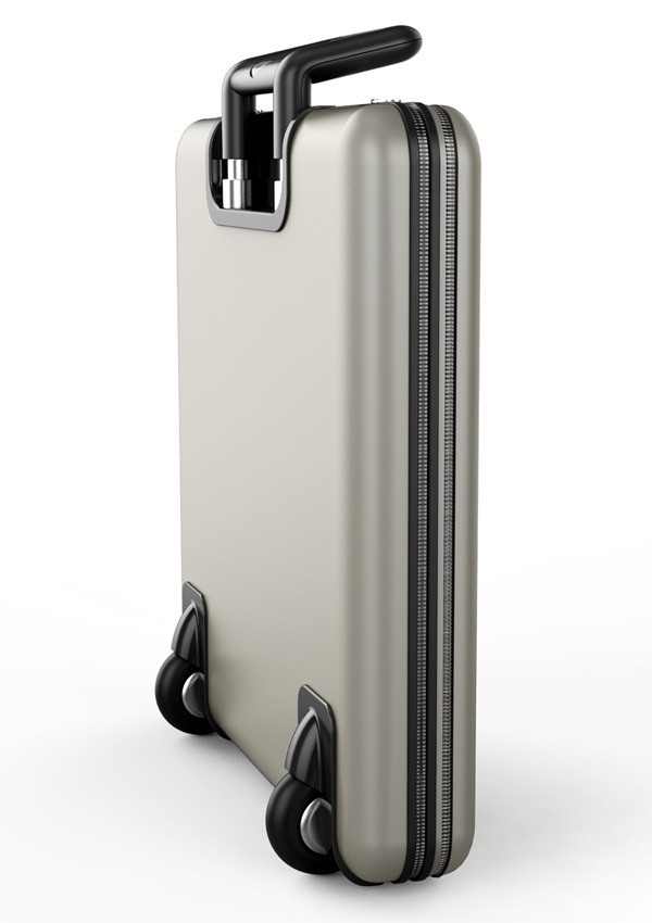 アコーディオンのように伸び縮みするスーツケース きよおと Kiyoto