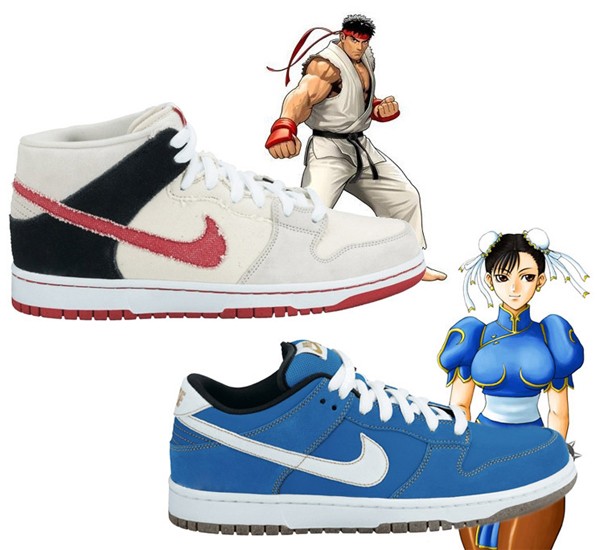 新品未使用 ナイキ SB ダンク ロー ストリート ファイター シュンリー 春麗 NIKE - ナイキ ダンク STREET FIGHTER 春麗 ロー ストリート