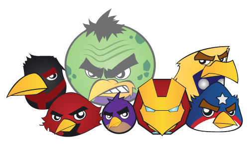 アベンジャーズ公開記念 Angry Birdsなアベンジャーズ きよおと Kiyoto