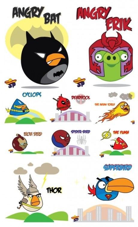 バットバード アイアンバード Angry Birdsがアメコミヒーローだったら きよおと Kiyoto