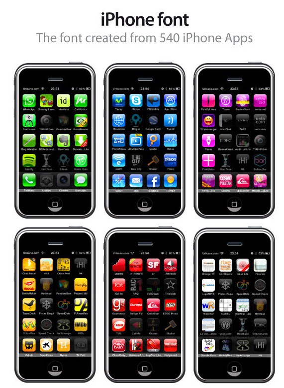 Iphoneアプリで構成されたフォント コレがフォンとのiphoneと きよおと Kiyoto