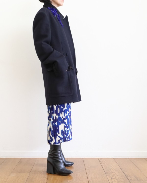 【美品】DRIES VAN NOTEN ショート ジャケット M パープル DRIES VAN NOTEN ショート ジャケット M パープル