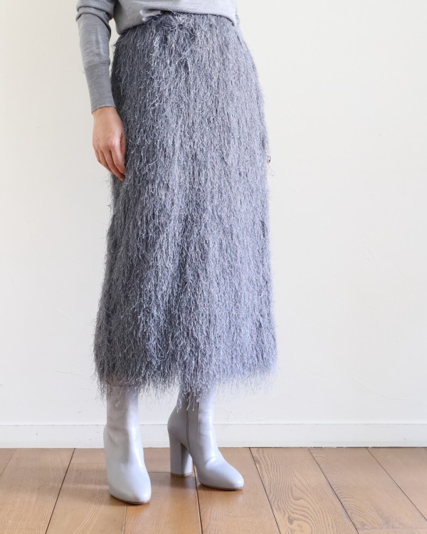 Dries Van Noten シルクジャカードスカート DRIES VAN NOTEN ジャカード スカート | ブルー | FARFETCH JP