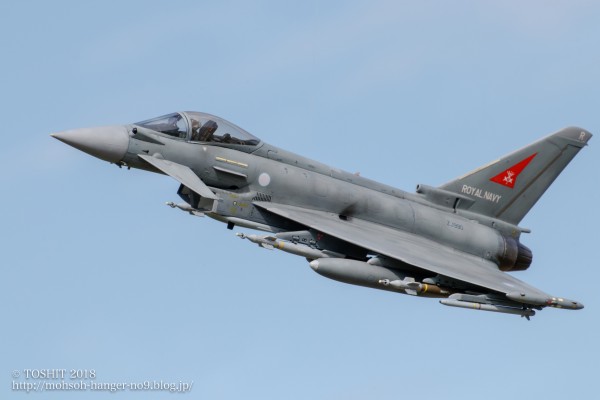 ミニカー　1/72 ユーロファイタータイフーン T3 イギリス空軍 No 6 Sq ZJ809 [HE580281] 1:72 BAE Sea typhoon FGR.3 [Hasegawa] : 妄想第九格納庫