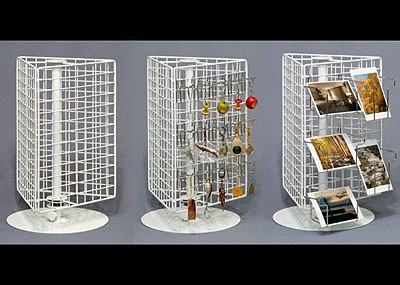 回転式卓上三角ネットスタンド ショーケース コレクションケース